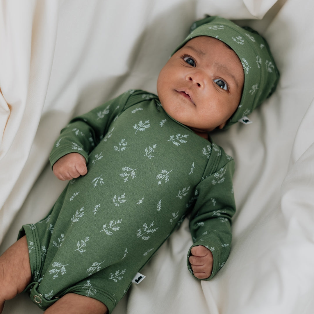 Bamboo Baby Capsule Gift Box - Sprig & Leaf Green-3