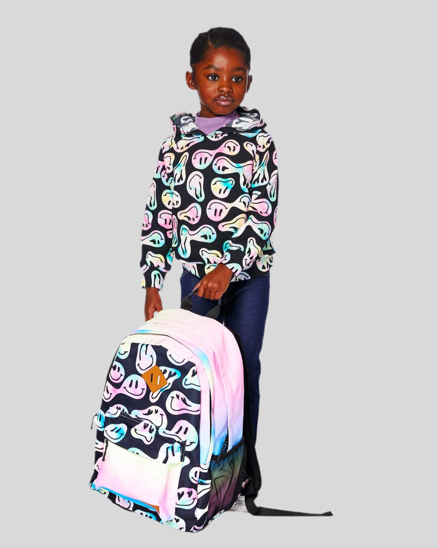 Sac à dos pour enfants, fille au visage s’orient