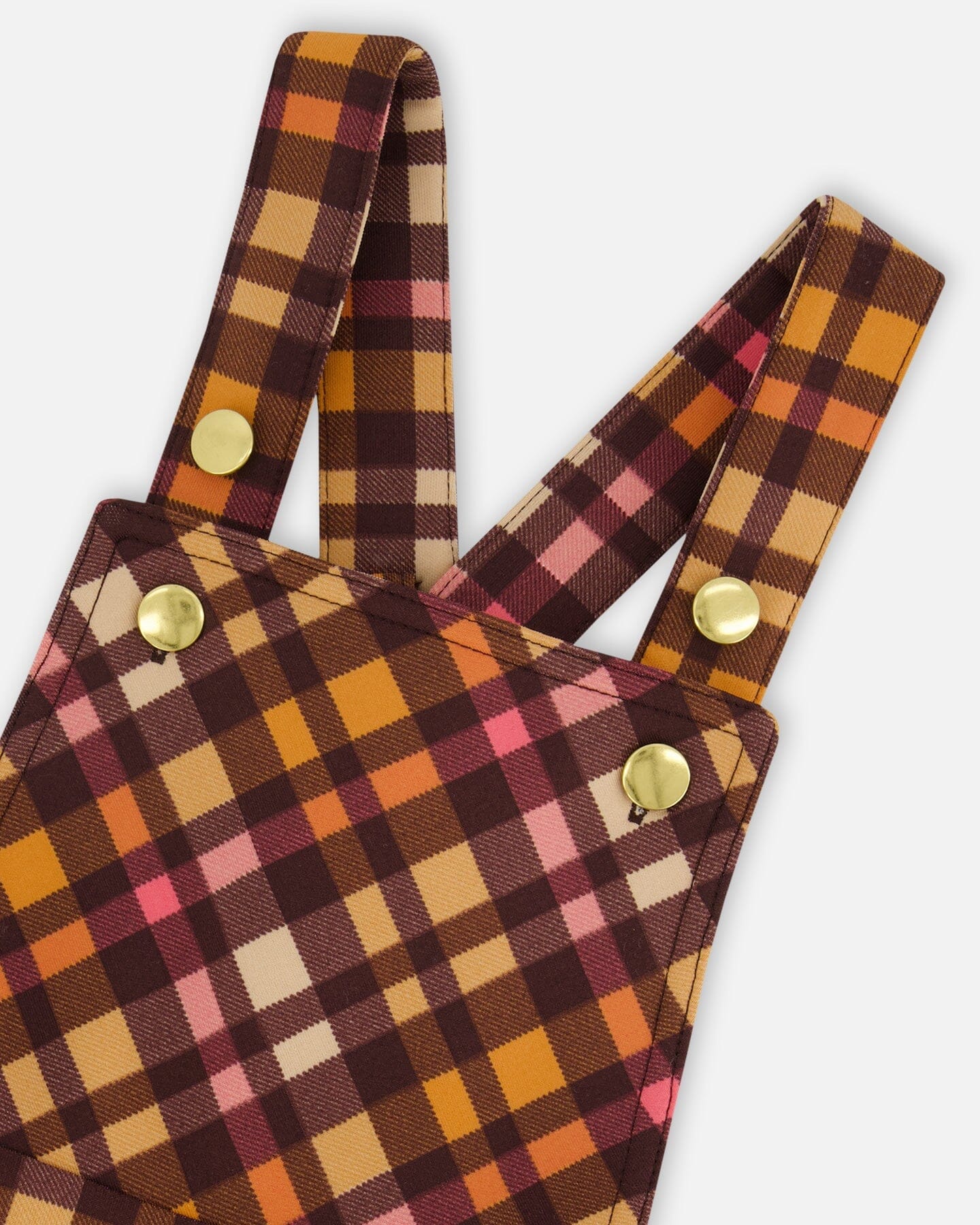 Milano Shortall Plaid Magenta And Brown-4