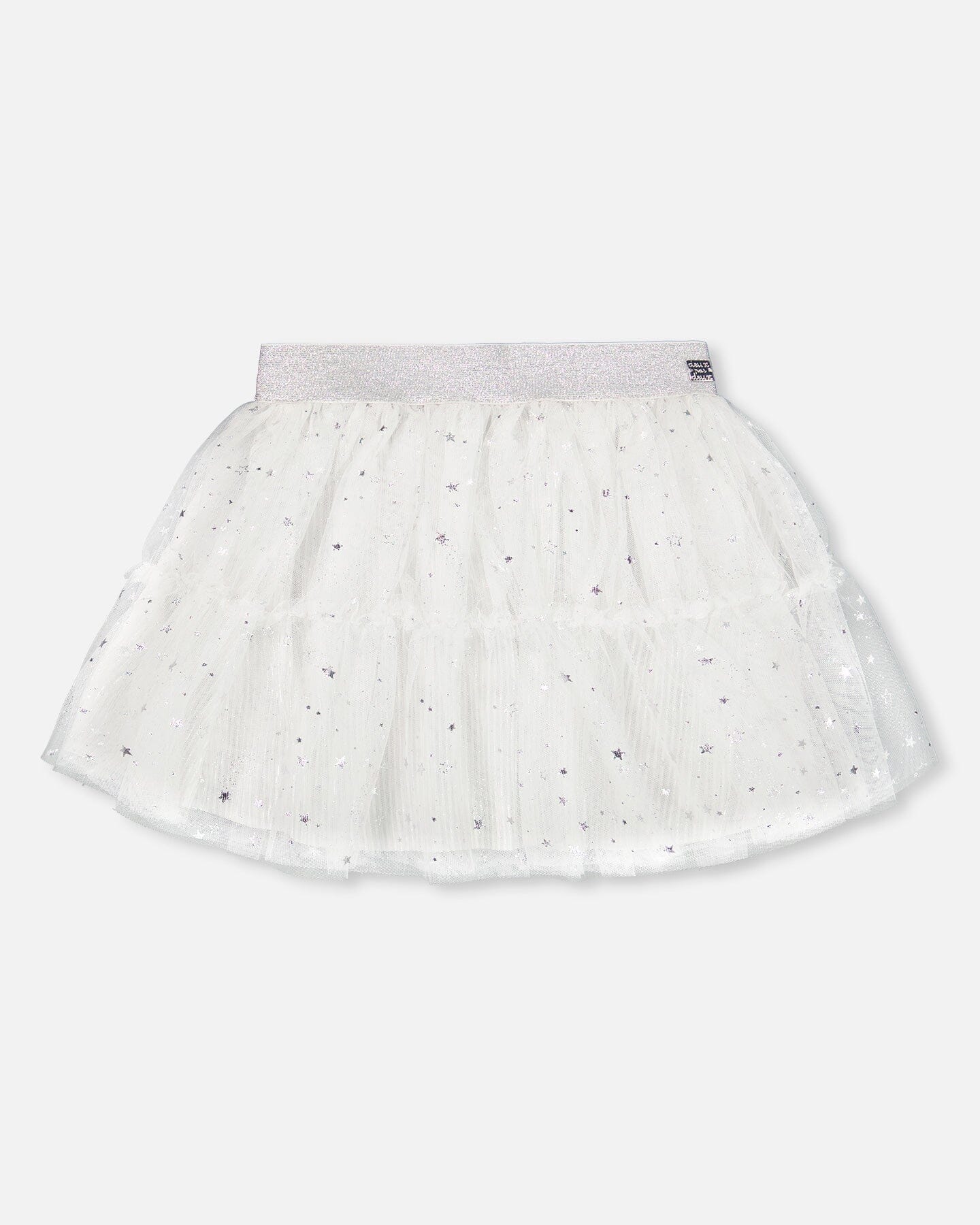 Glittering Tulle Skirt Off White-0