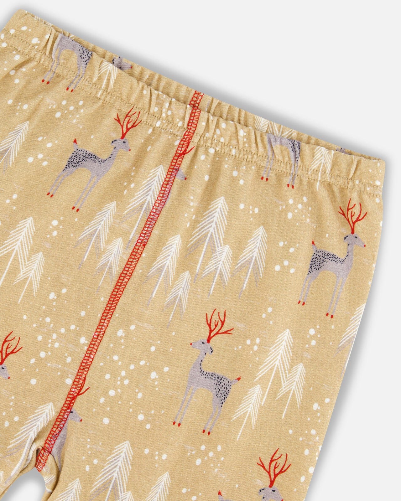 Organic Cotton Kid Two Piece Family Christmas Pajama Set-4