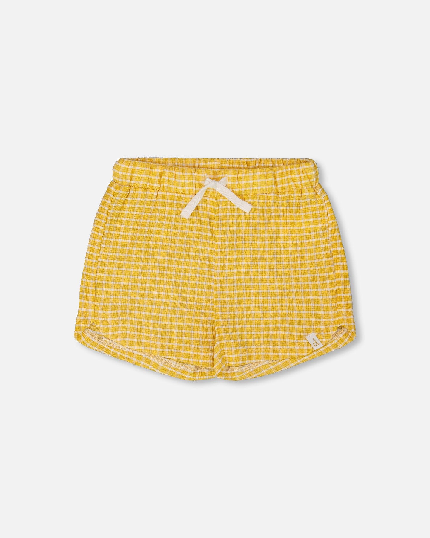 Crinkle Short Pale Yellow And White-0