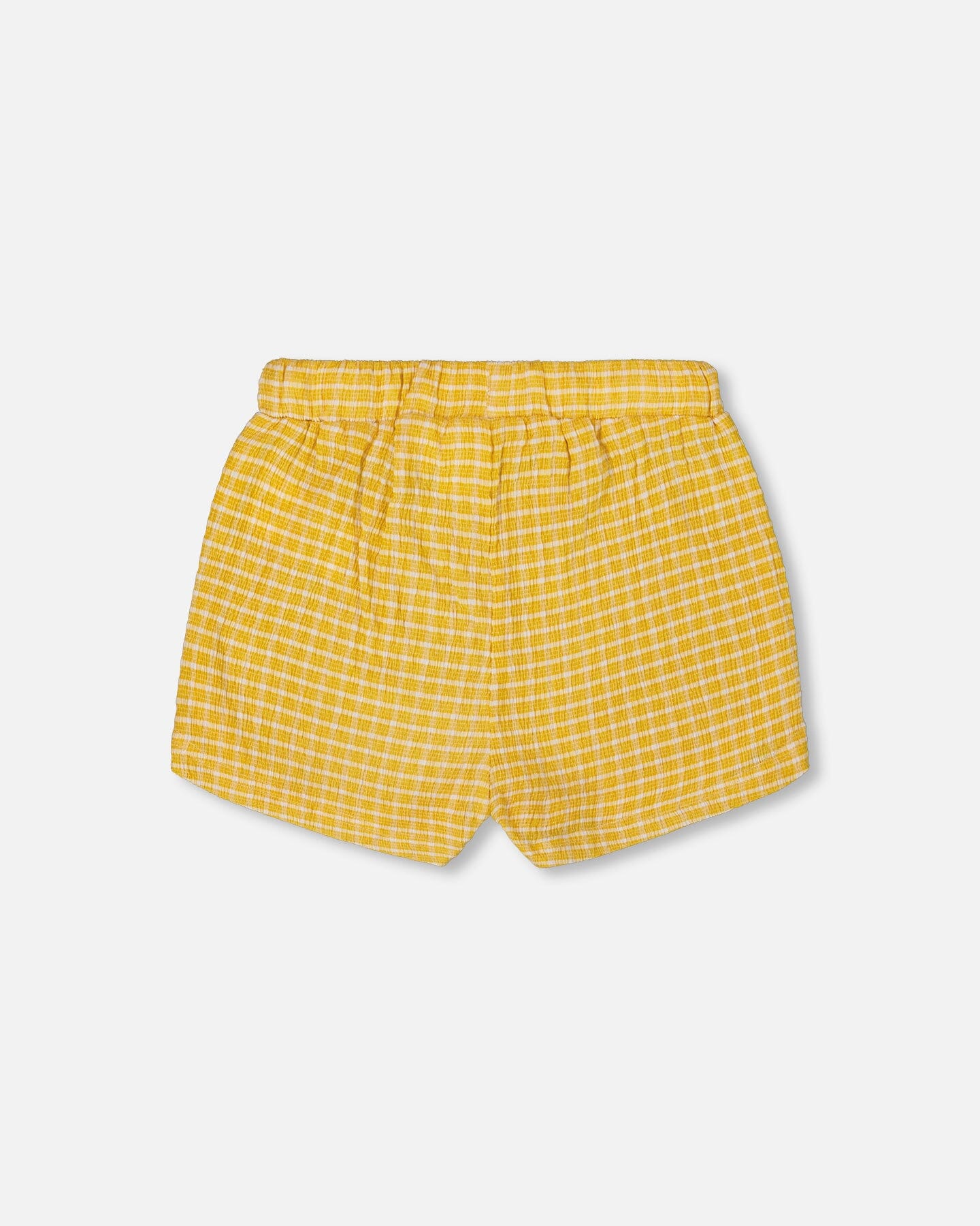 Crinkle Short Pale Yellow And White-2