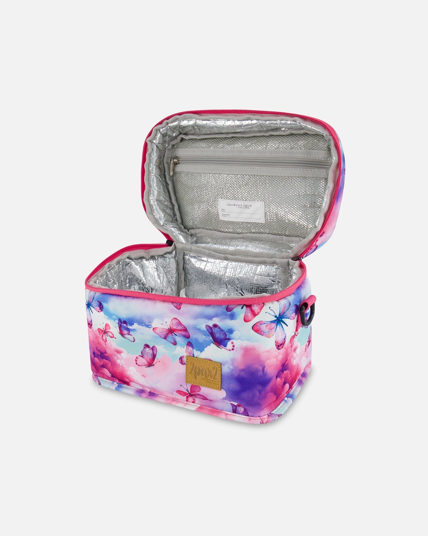 Lunch Box Butterflies On Multicolored And Vibrant Pink Background-1