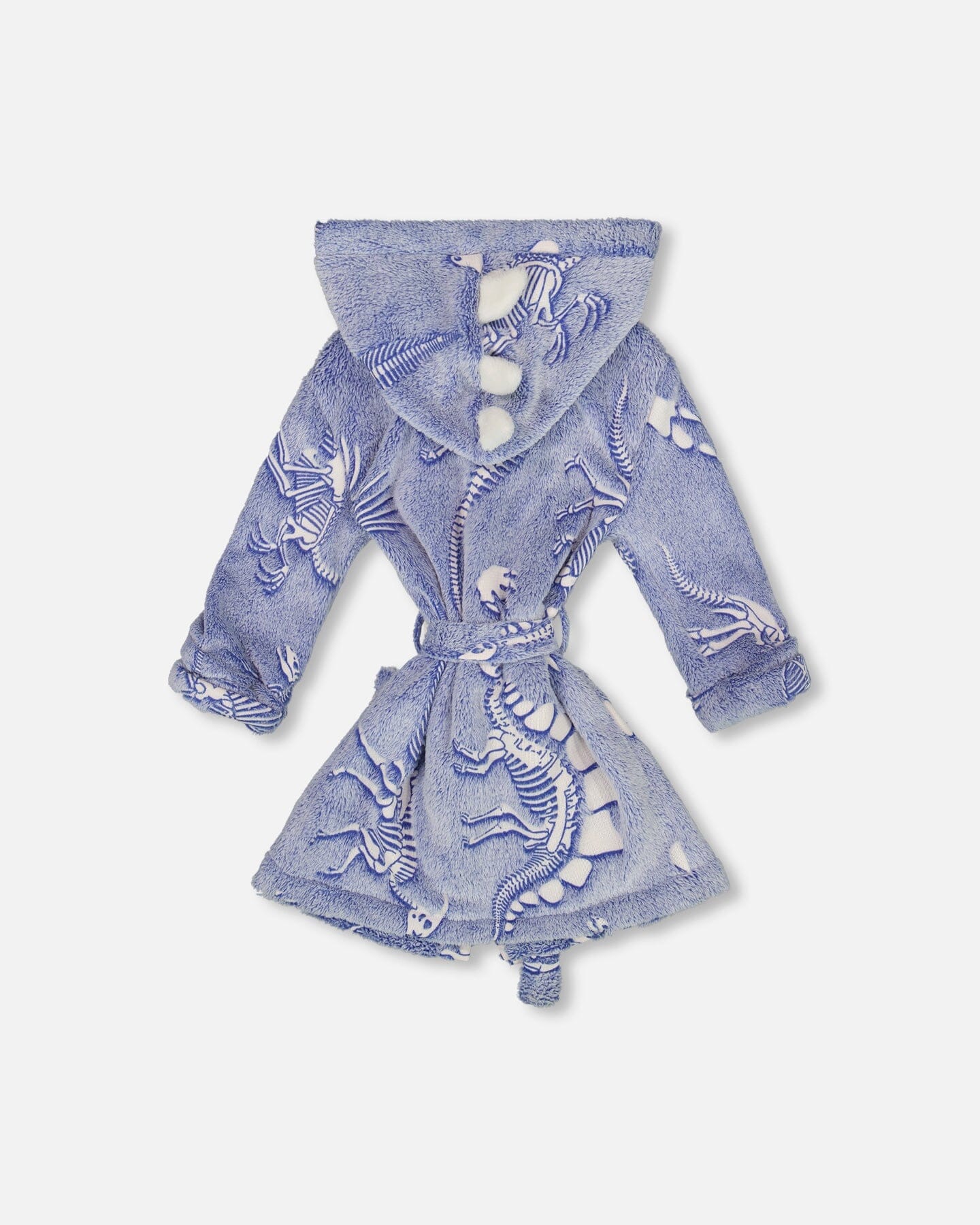 Plush Glow In The Dark Robe Blue And White-2