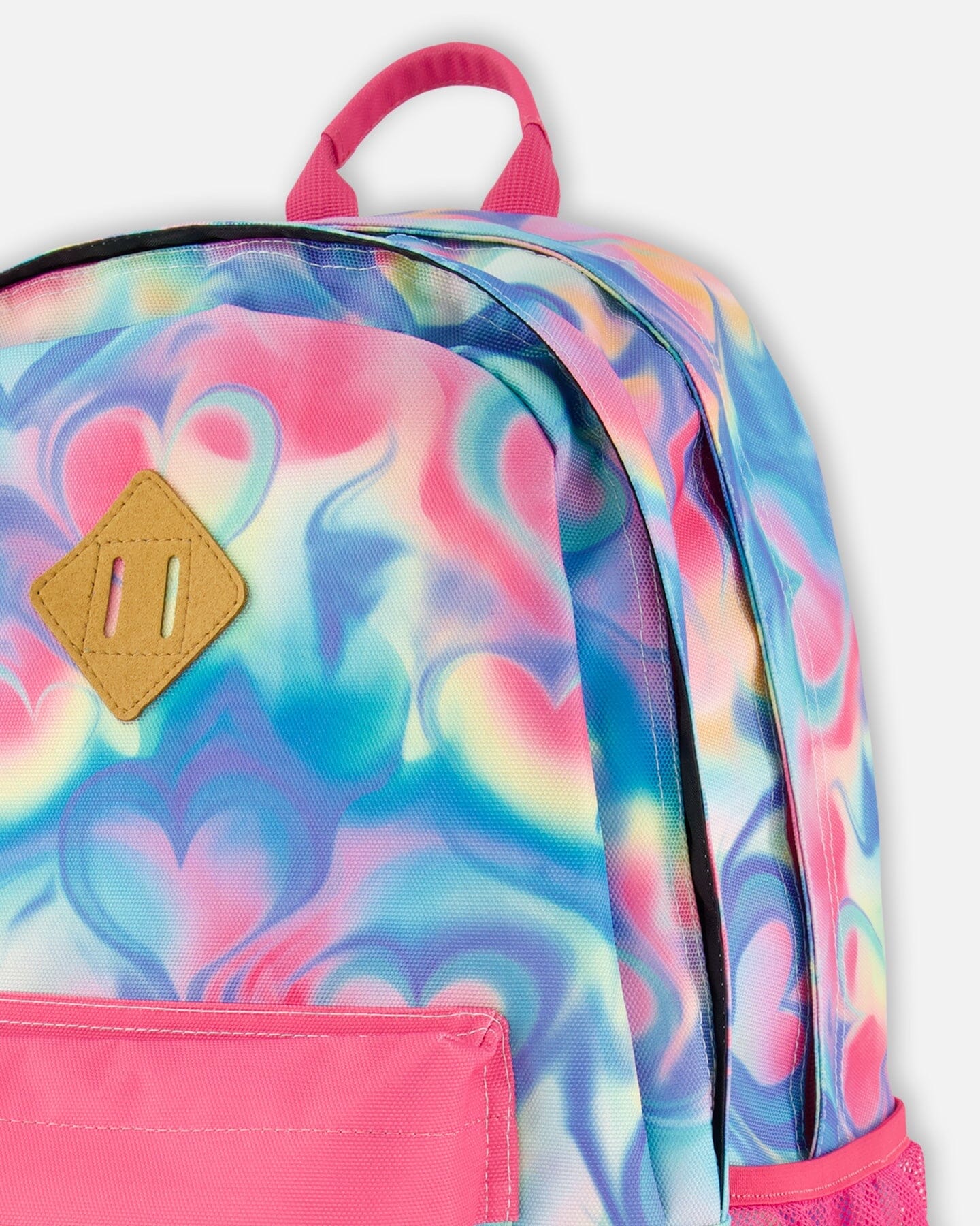 Kids Backpack Rainbow Heart Print-2