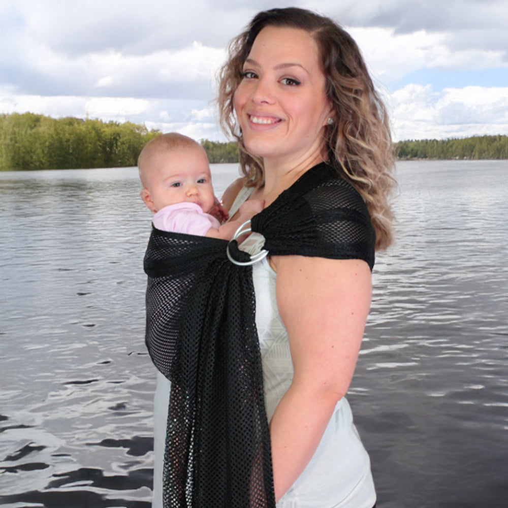 Écharpe Ajustable AIR (Ring Sling) | Noir-1