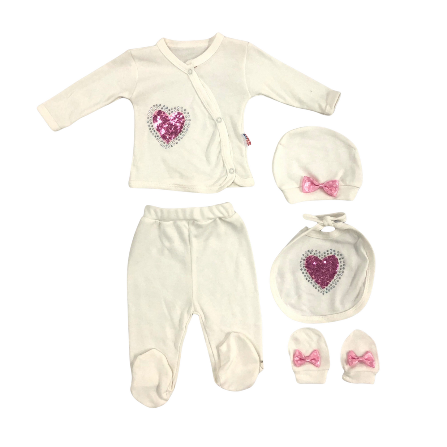 The Little Heart Baby Pajama Set-0