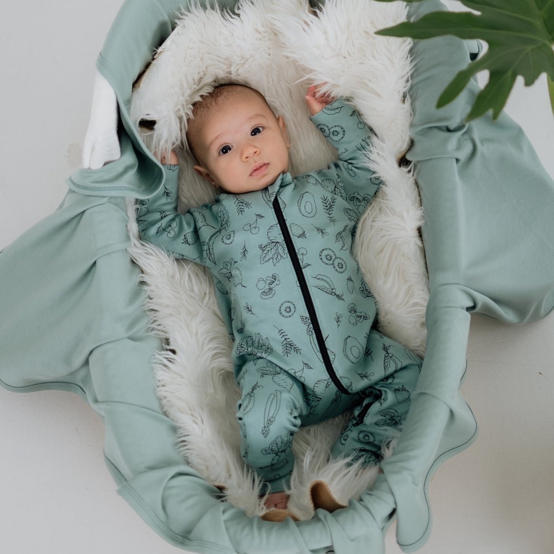 Baby Bamboo Zipper Sleeper-0