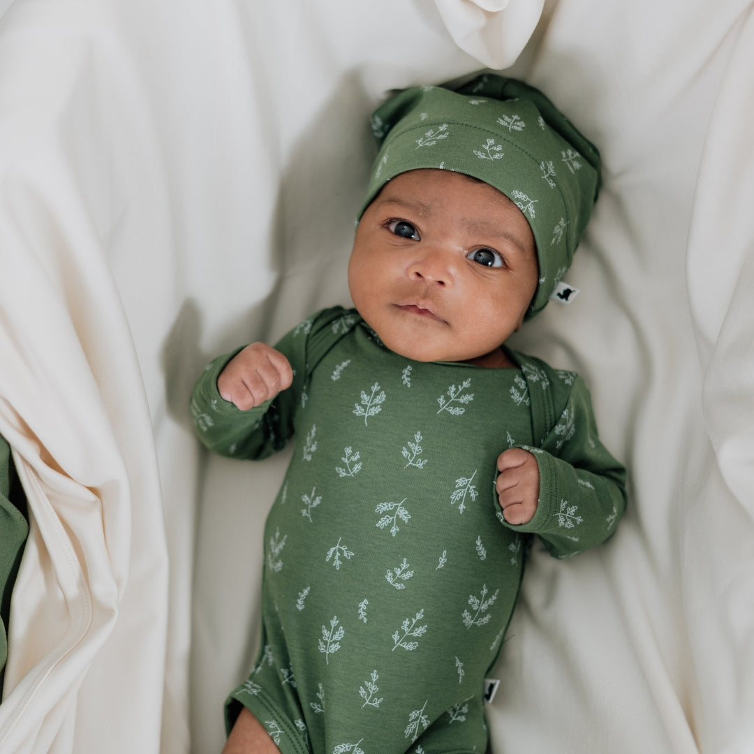 Bamboo Baby Capsule Gift Box - Sprig & Leaf Green-2