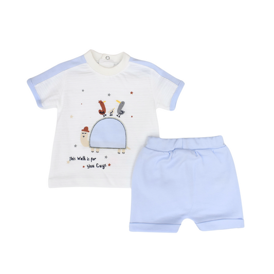 Lazy Baby Casual Shorts Set-0