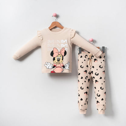 Mini Minnie Girls Cotton Pyjamas-3