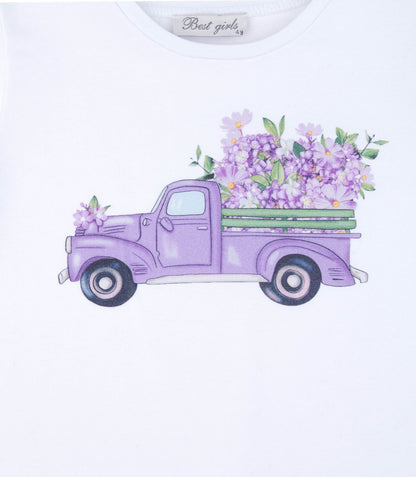 Lilac Truck Girls Casual Set-2