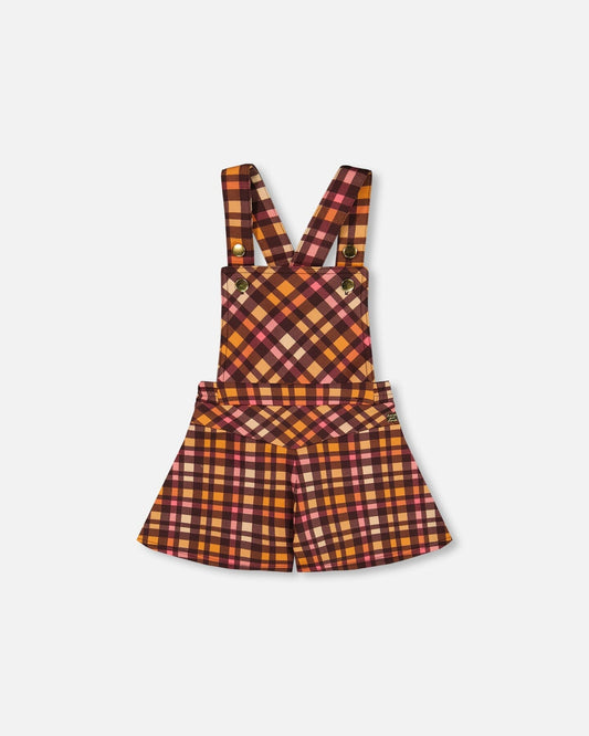 Milano Shortall Plaid Magenta And Brown-0