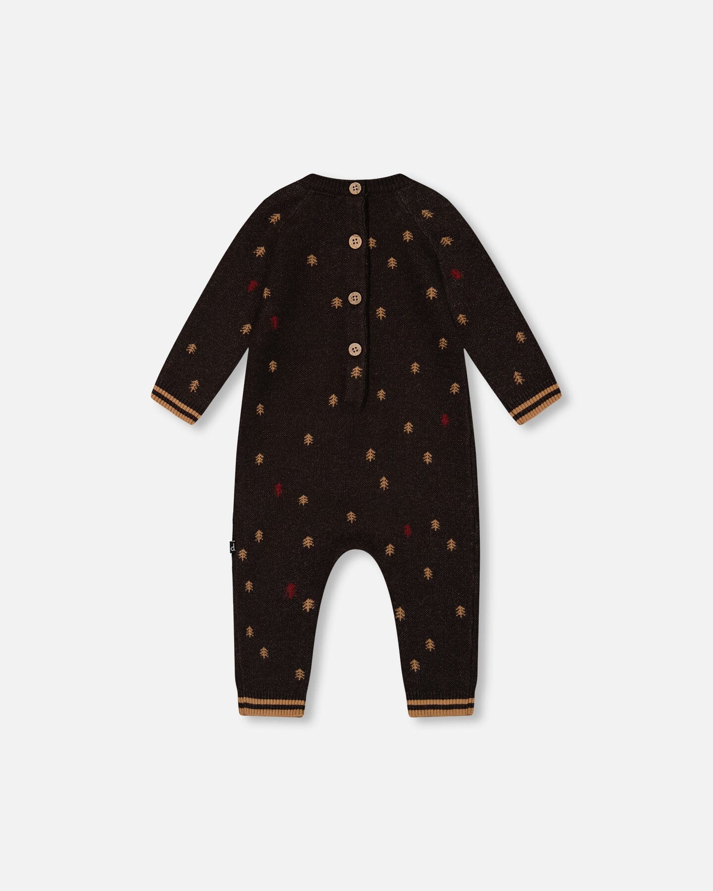 Knitted Jumpsuit With Intarsia Reindeer-1