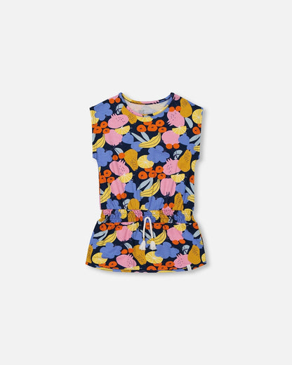 Printed Tunic Top Multicolored-0