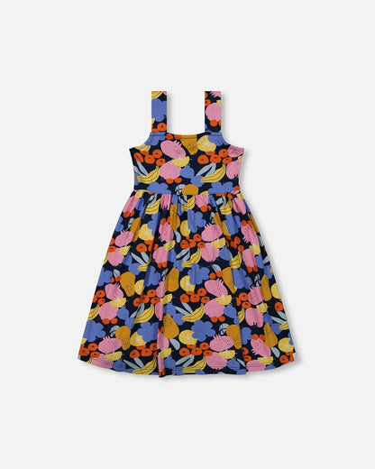 Printed Sleeveless Dress Multicolored-0