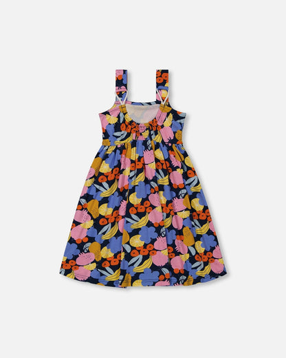 Printed Sleeveless Dress Multicolored-1