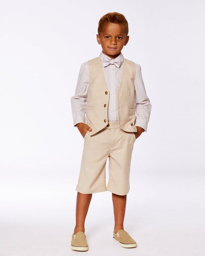 Slant Pocket Bermuda Shorts Light Taupe-1