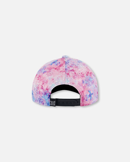 Printed Cap Pink With Bubble Effects-3