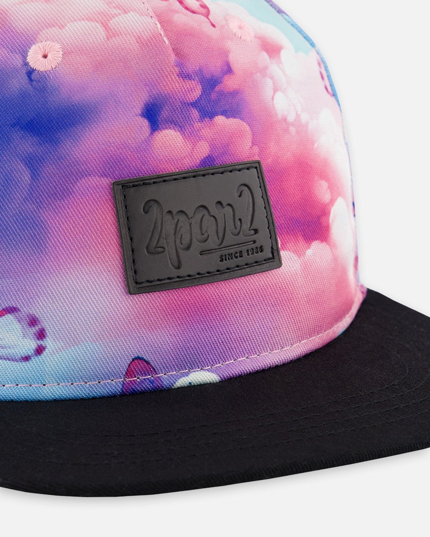 Printed Cap Butterflies On Multicolored And Black Background-4