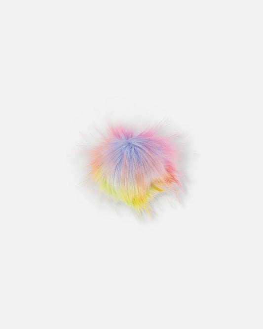 Multi-Colored Fake Fur Pompom For Hat-0