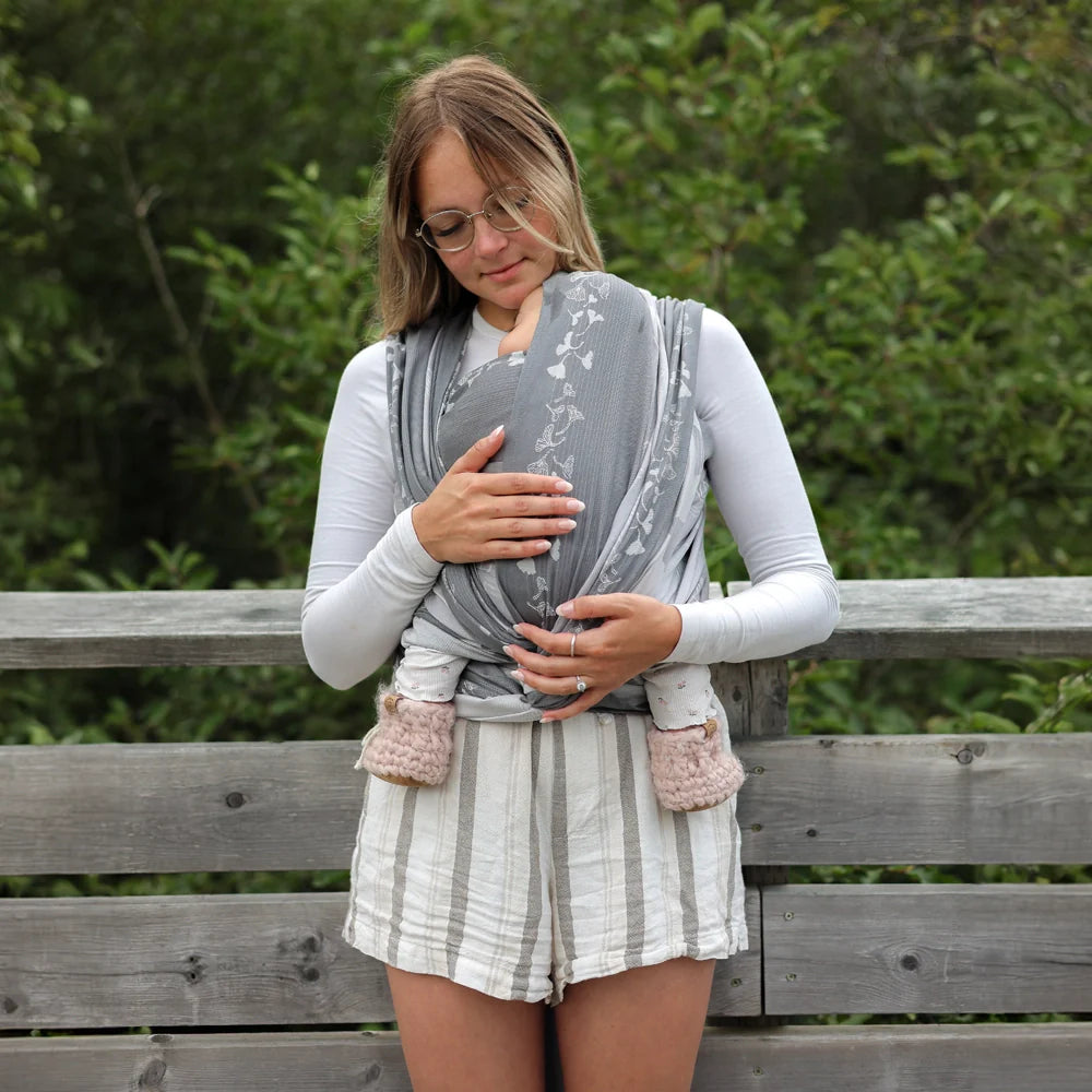 Écharpe Tissée Jacquard | Gingko Lune-2