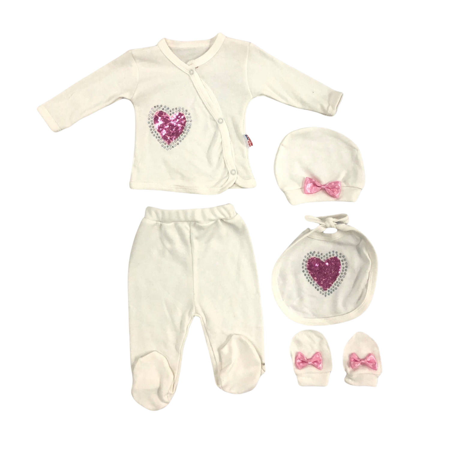 The Little Heart Baby Pajama Set-0