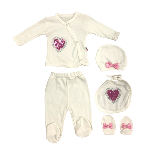 The Little Heart Baby Pajama Set-0