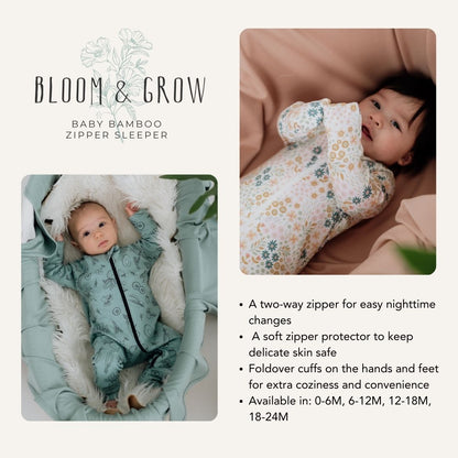 Baby Bamboo Zipper Sleeper-2