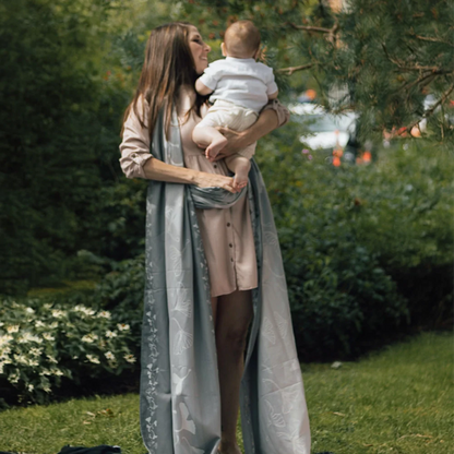 Écharpe Tissée Jacquard | Gingko Lune-4